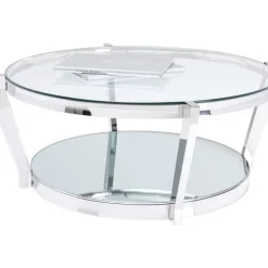 Couchtisch Monocolo Silber O90