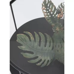 Couchtisch Palms Schwarz O80Cm