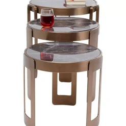 Couchtisch Perelli Messing (3/Set)