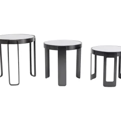 Couchtisch Perelli Schwarz (3/Set)