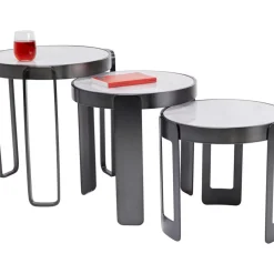 Couchtisch Perelli Schwarz (3/Set)