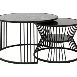 Couchtisch Roma Schwarz (2/Set)