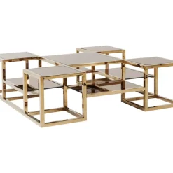 Couchtisch Steps Gold 120X120Cm