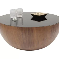 Couchtisch Tear Drops Walnuss O80Cm