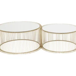 Couchtisch Wire Messing (2/Set)