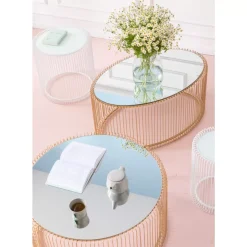 Couchtisch Wire Uno Brass 60X90Cm