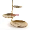 Deko Etagere Leaf Gold