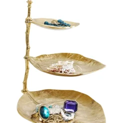 Deko Etagere Leaf Gold