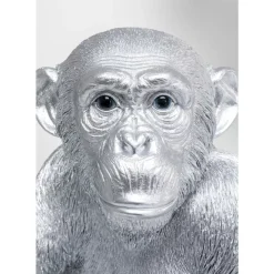Deko Figur Baby Ape Silber 53