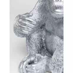 Deko Figur Baby Ape Silber 53