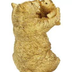 Deko Figur Bear Lucky Mom Gold 27Cm