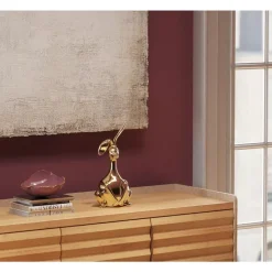 Deko Figur Bunny Gold 37Cm