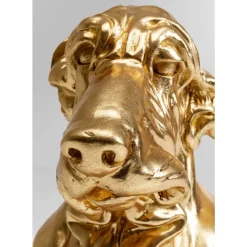 Deko Figur Coiffed Dog Gold 52Cm