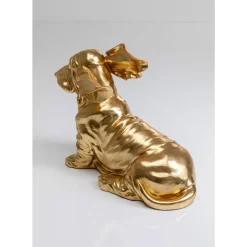 Deko Figur Coiffed Dog Gold 52Cm