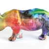 Deko Figur Colored Rhino