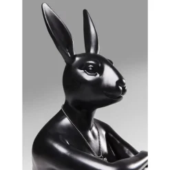 Deko Figur Gangster Rabbit Schwarz