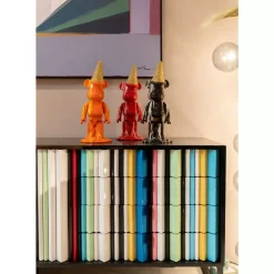 Deko Figur Gelato Bear Orange 40Cm