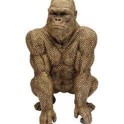 Deko Figur Gorilla Gold 80Cm