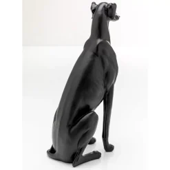 Deko Figur Greyhound Bruno Schwarz Matt 80Cm