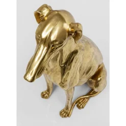 Deko Figur Greyhound Bruno Gold 80Cm