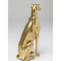 Deko Figur Greyhound Bruno Gold 80Cm