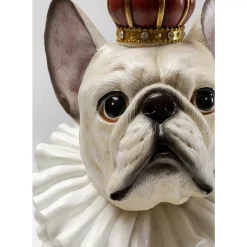 Deko Figur King Dog Weis 33Cm