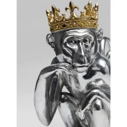 Deko Figur King Lui Silber 35