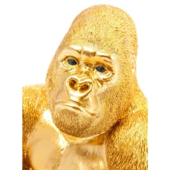 Deko Figur Monkey Gorilla Side Medium Gold