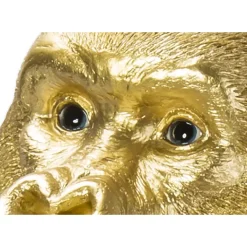 Deko Figur Monkey Gorilla Side Medium Gold