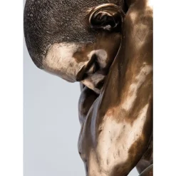 Deko Figur Nude Man Hug Bronze 54Cm