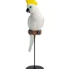 Deko Figur Parrot Cockatoo Weis 38Cm