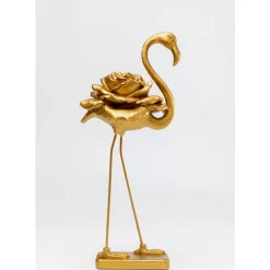 Deko Figur Rose Flamingo Gold 63Cm