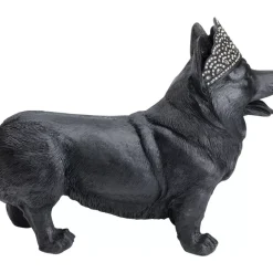 Deko Figur Royal Standing Corgi Schwarz