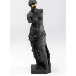 Deko Figur Sculpture Schwarz 48Cm