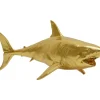 Deko Figur Shark Henry Gold 106Cm