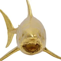 Deko Figur Shark Henry Gold 106Cm
