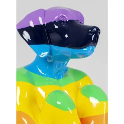 Deko Figur Sitting Dog Rainbow 173