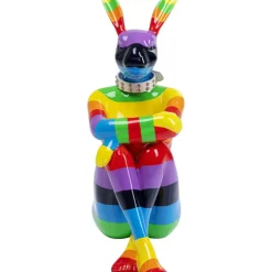 Deko Figur Sitting Rabbit Rainbow 80