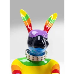 Deko Figur Sitting Rabbit Rainbow 80