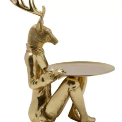 Deko Figur Sitting Waiter Deer 33Cm