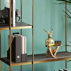 Deko Figur Sitting Waiter Deer 33Cm