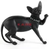 Deko Figur Standing Cat Audrey Schwarz 29Cm