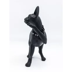 Deko Figur Standing Cat Audrey Schwarz 29Cm