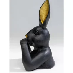 Deko Figur Sweet Rabbit Schwarz 23Cm