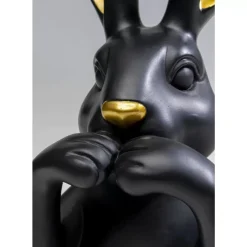 Deko Figur Sweet Rabbit Schwarz 31Cm