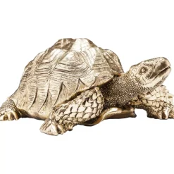 Deko Figur Turtle Gold Klein