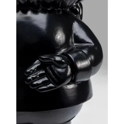 Deko Figur Zwerg Standing Schwarz Gold 46Cm