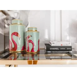 Deko Gefas Flamingos 29Cm