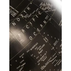 Deko Globus Earth Schwarz