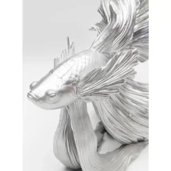 Deko Objekt Betta Fish Silber Klein